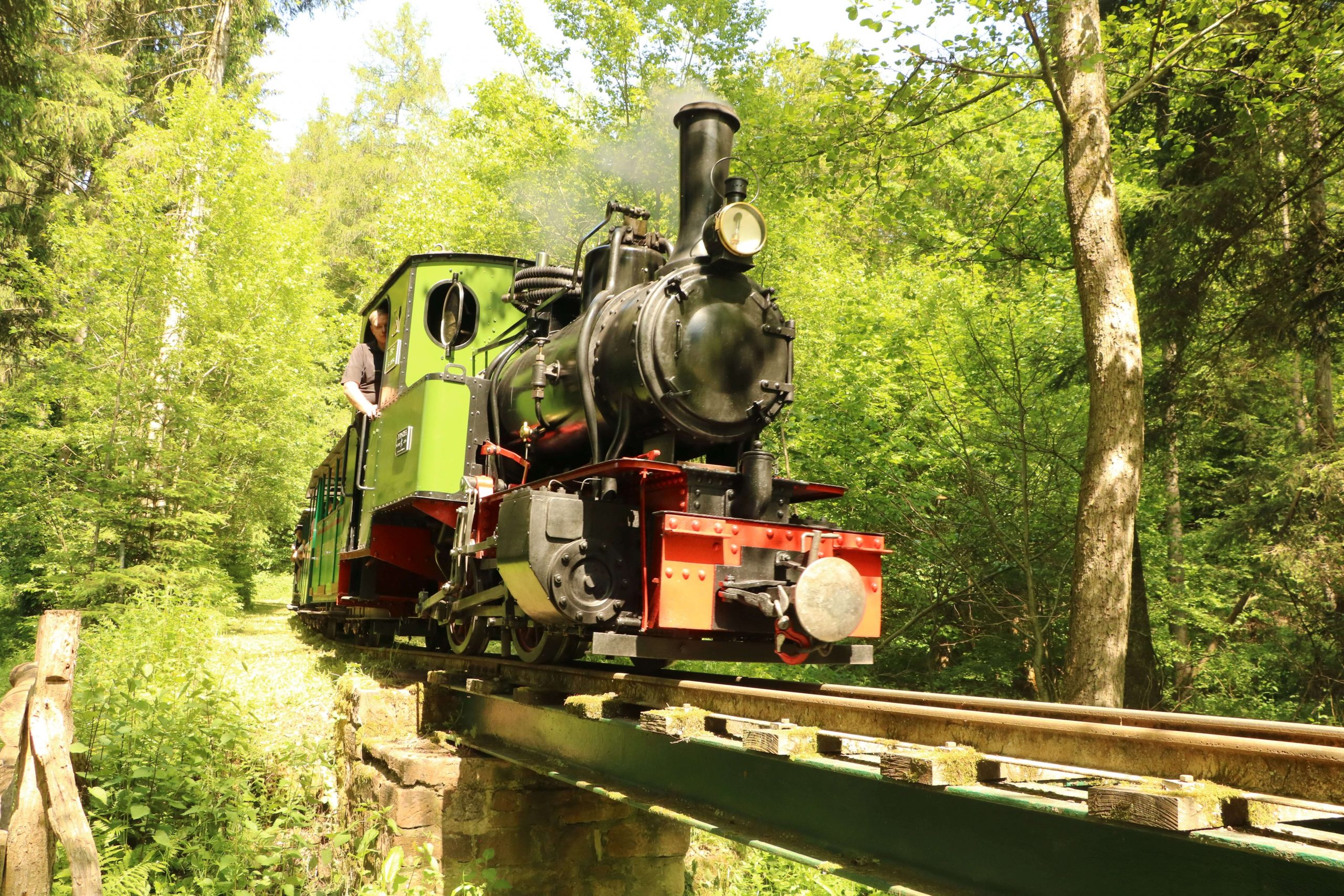Dampflok der Stumpfwaldbahn